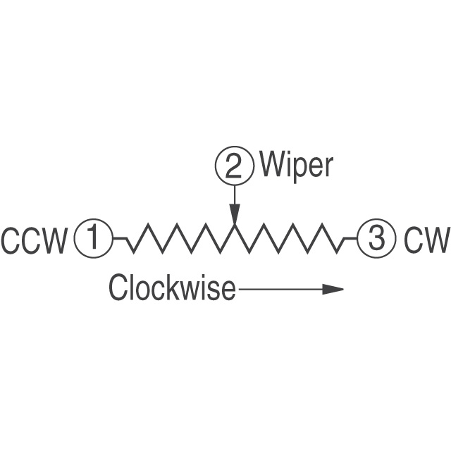 3299Z-1-205 Bourns Inc.  Trimmer Potentiometers